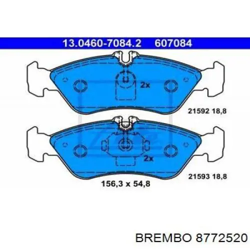 8772520 Brembo Дискові гальма
