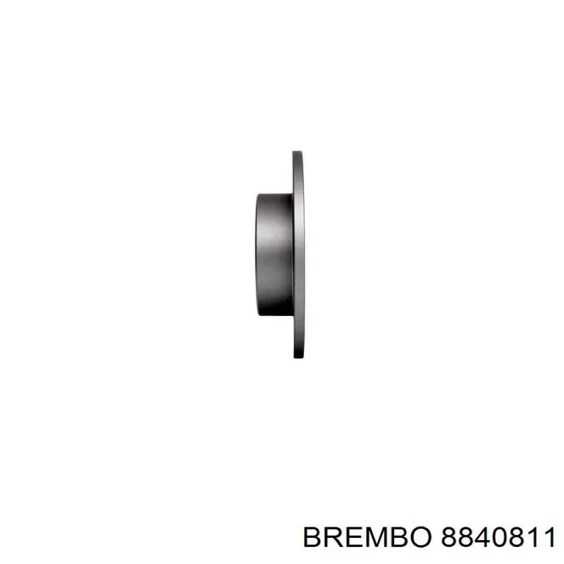 Купити 8840811 Brembo Диск заднього гальма