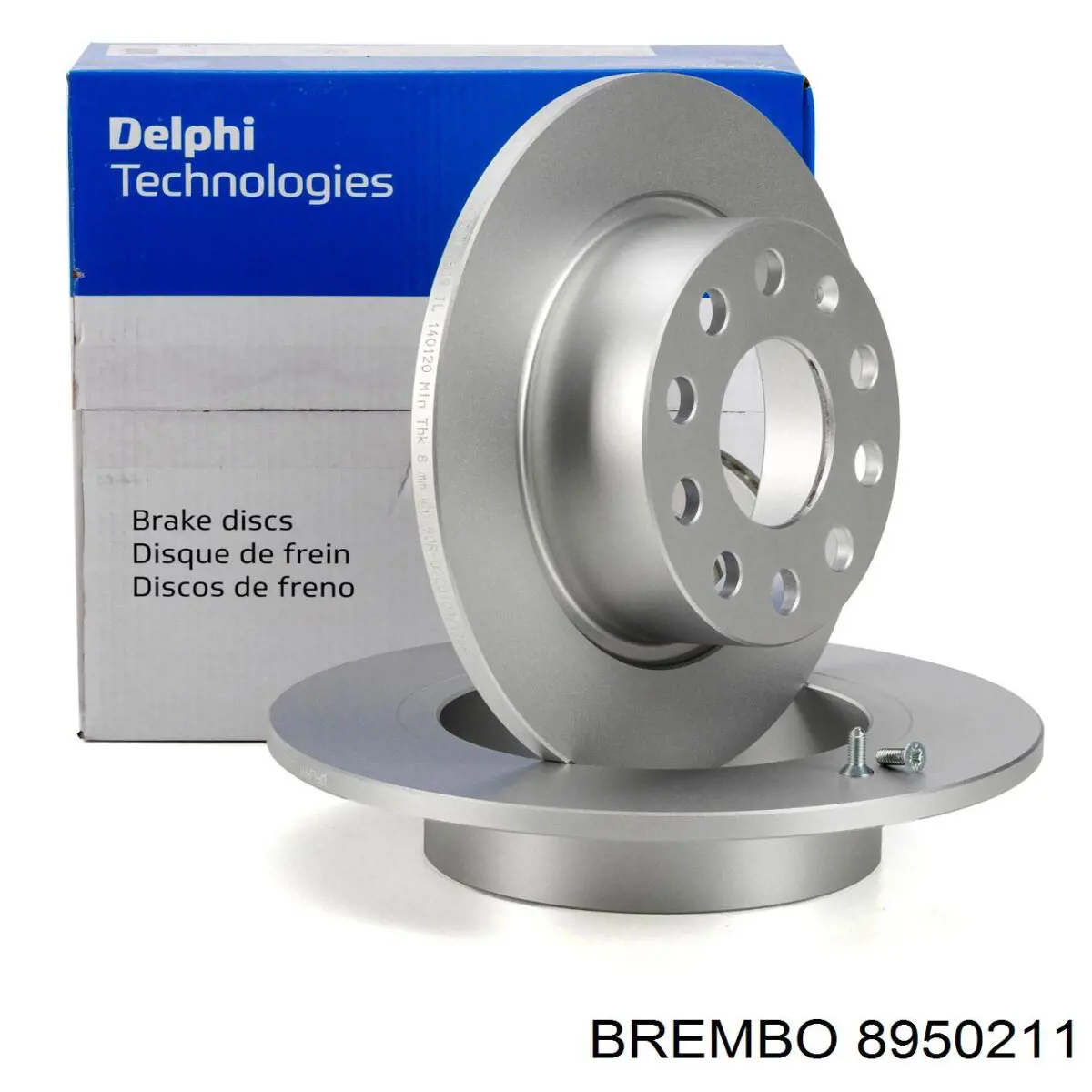 Диск гальмівний задній Brembo 8950211