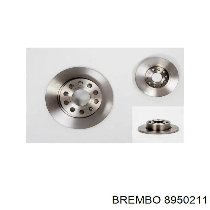 Купити 8950211 Brembo Диск заднього гальма