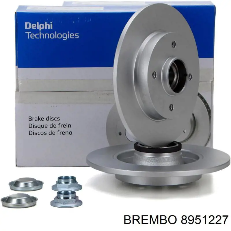 Купити 8951227 Brembo Диск заднього гальма