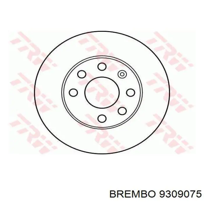 Диск переднього гальма Brembo 9309075 ціна, від 23.69 USD