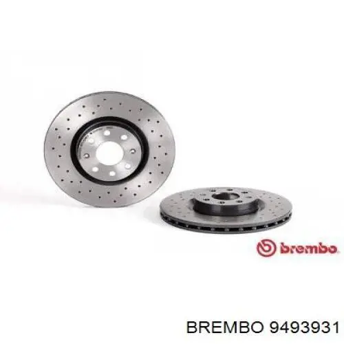 9493931 Brembo диск гальмівний передній