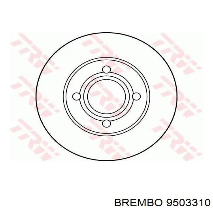 Гальмівні диски передні 9503310 Brembo