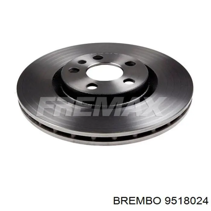 9518024 Brembo диск гальмівний передній
