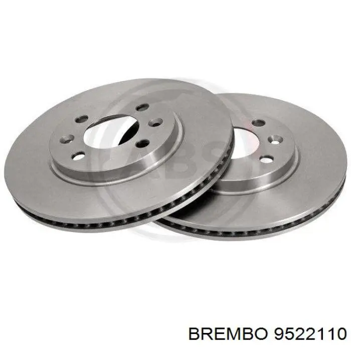 9522110 Brembo диск гальмівний передній