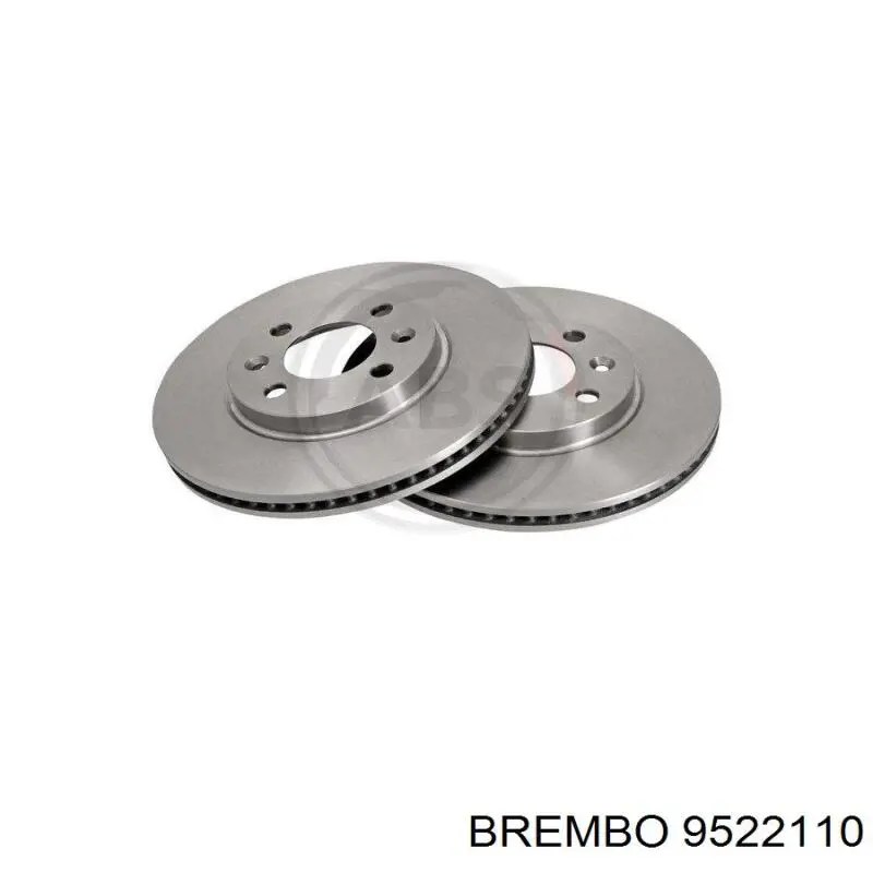 9522110 Brembo Гальмо дискове переднє