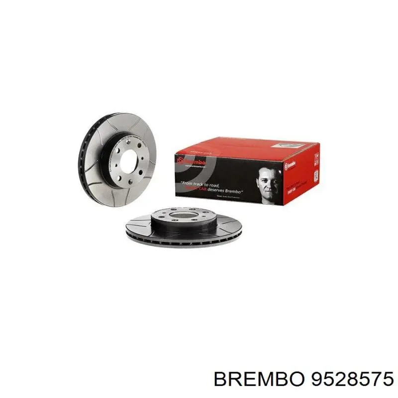 9528575 Brembo диск гальмівний передній