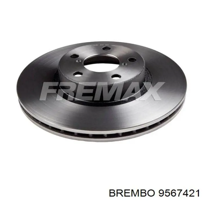 9567421 Brembo диск гальмівний передній