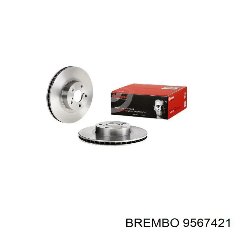 9567421 Brembo Гальмо дискове переднє