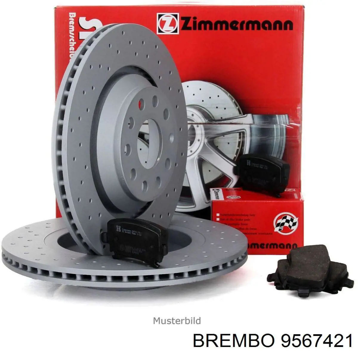 Диск гальмівний передній Brembo 9567421