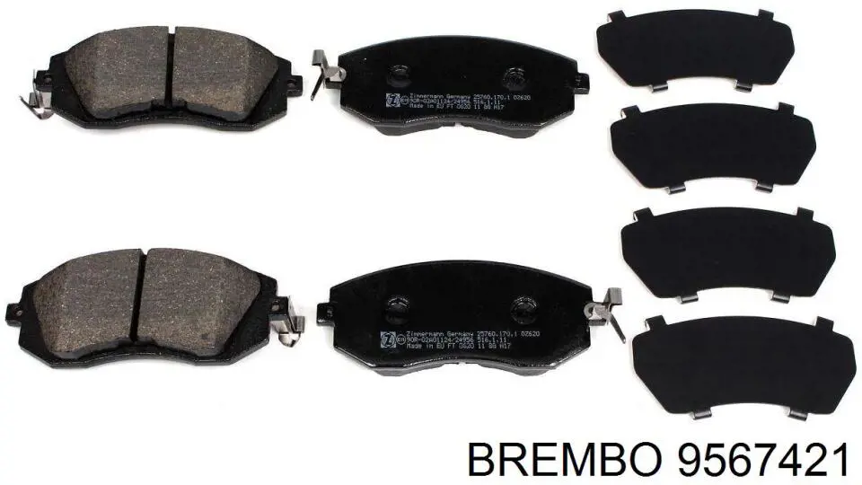 Гальмівні диски передні 9567421 Brembo