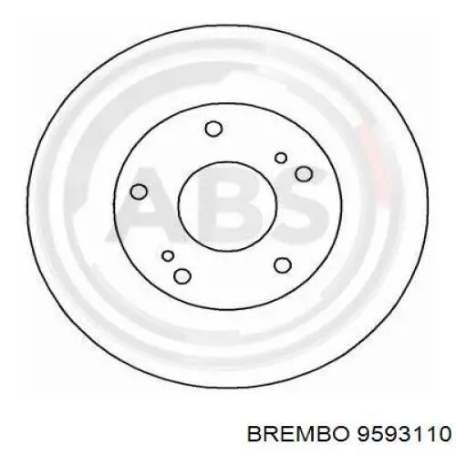 Гальмівні диски передні 9593110 Brembo
