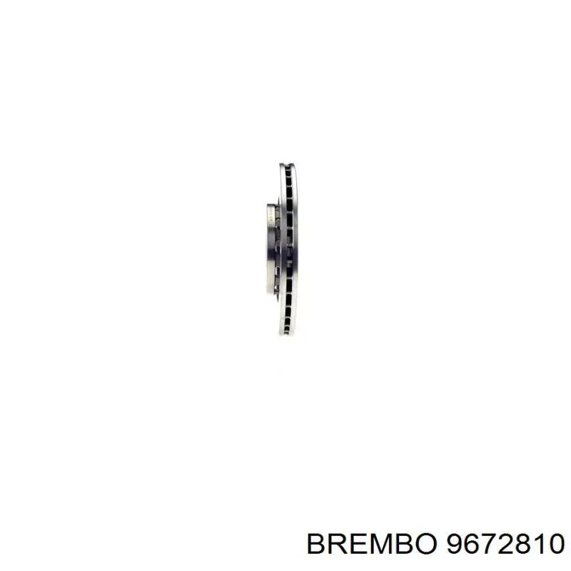 Диск гальмівний передній Brembo 9672810