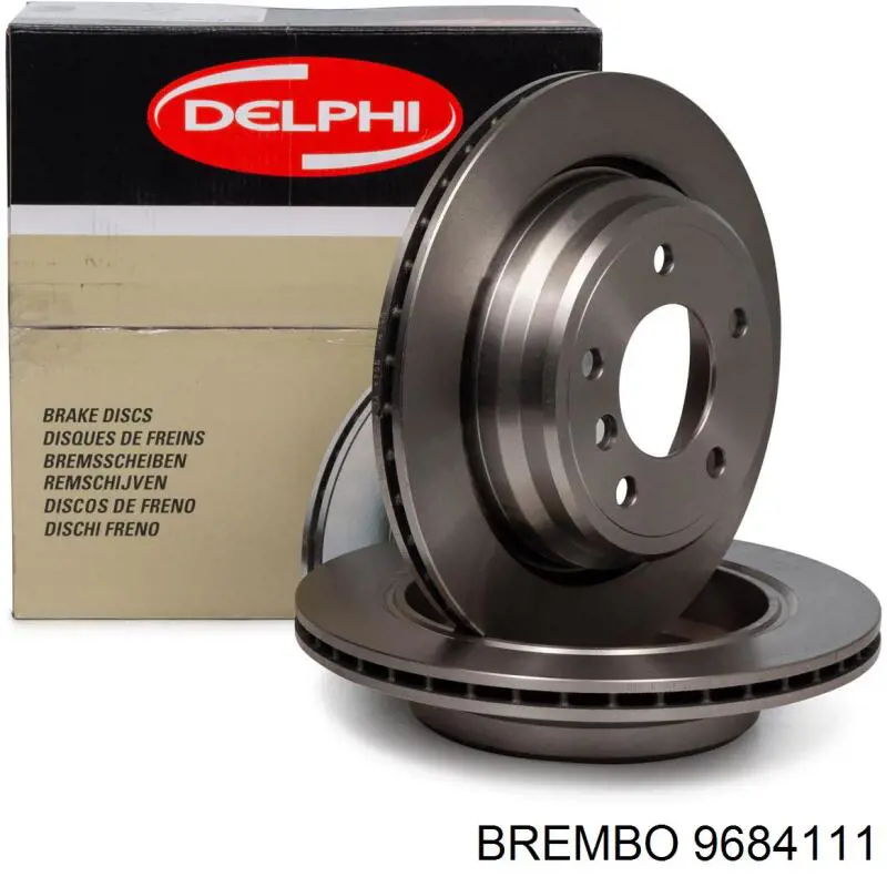 Купити 9684111 Brembo Диск заднього гальма