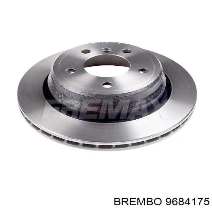 9684175 Brembo диск гальмівний задній
