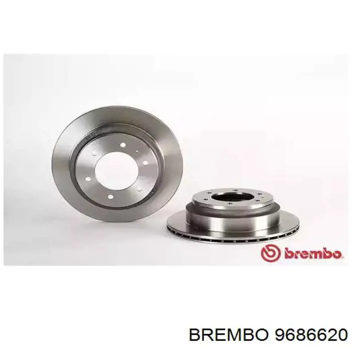 Диск переднього гальма Brembo 9686620 ціна, від 43.94 USD