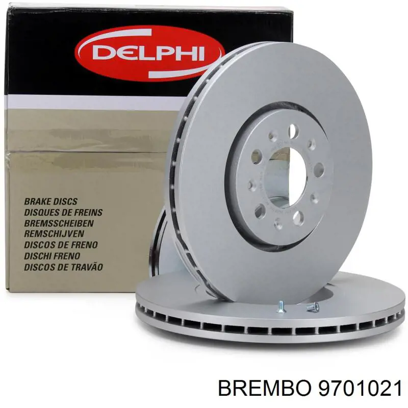 9701021 Brembo Гальмо дискове переднє