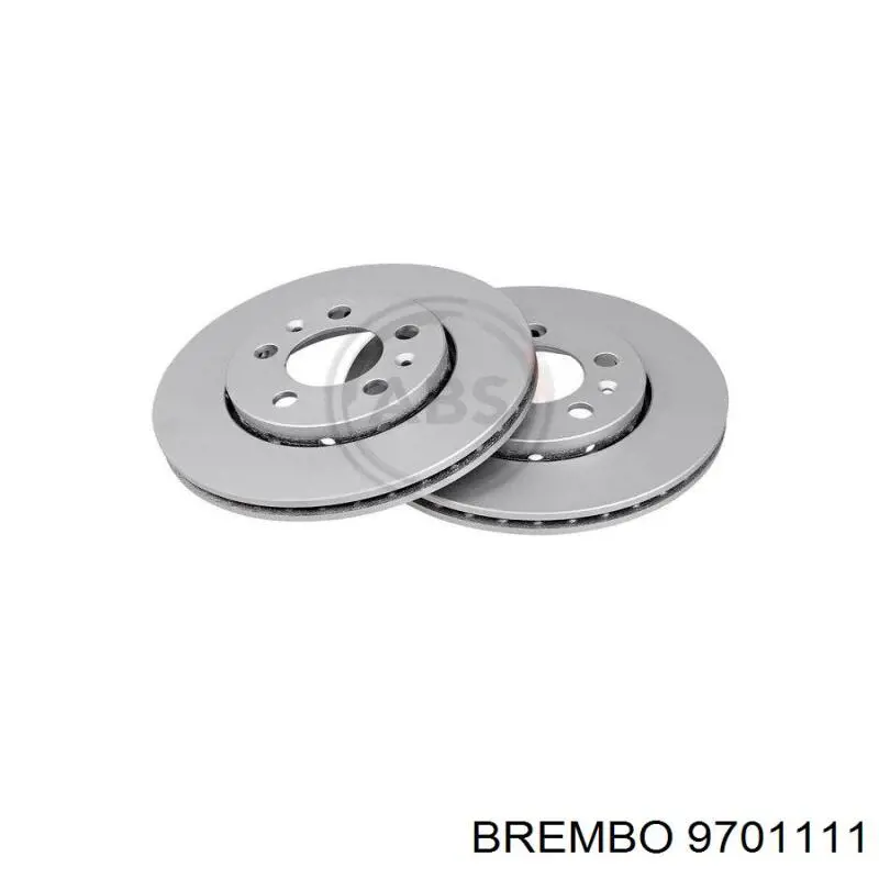 9701111 Brembo Гальмо дискове переднє