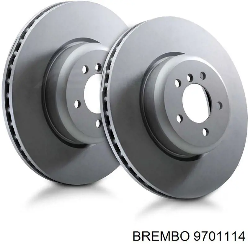 9701114 Brembo диск гальмівний передній