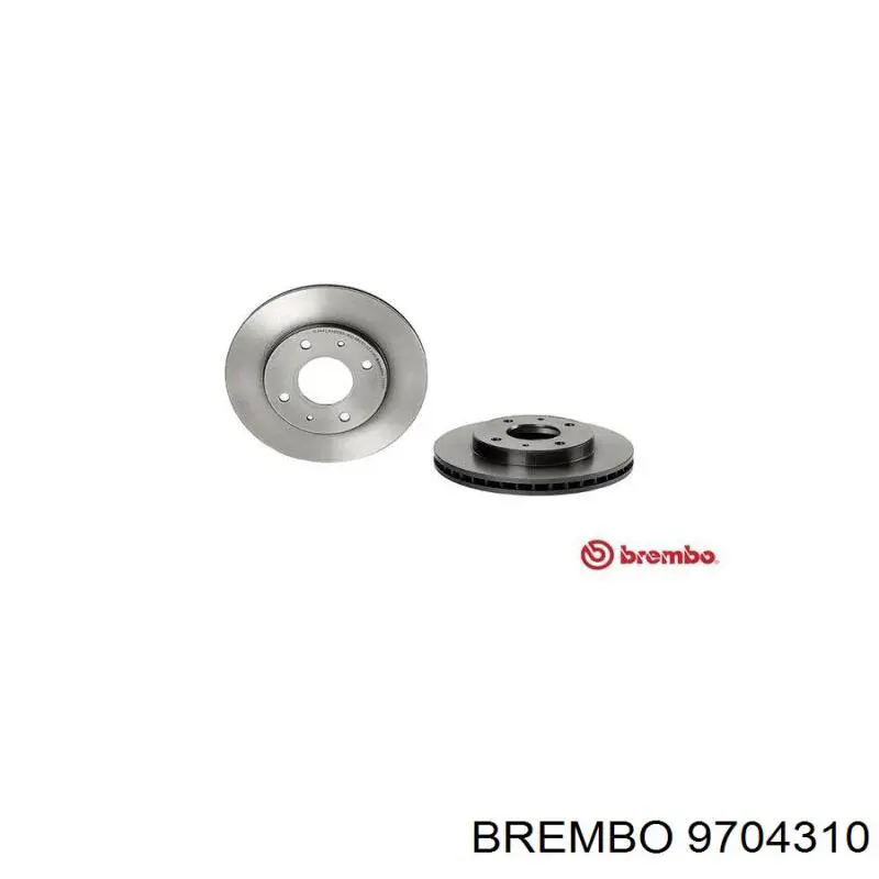 9704310 Brembo диск гальмівний передній