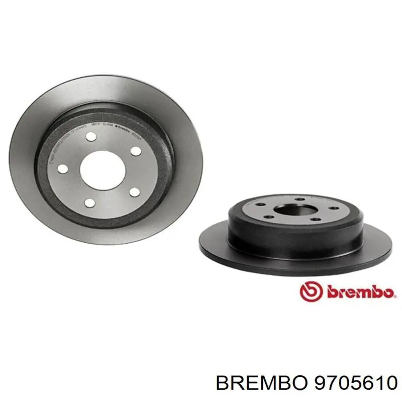 Диск гальмівний передній 9705610 Brembo