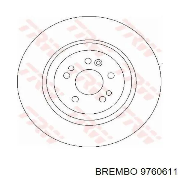 Купити 9760611 Brembo Ротор гальмівний