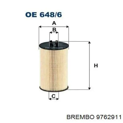 Гальмівні диски передні 9762911 Brembo