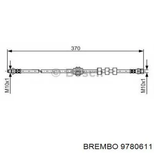Купити 9780611 Brembo Ротор гальмівний