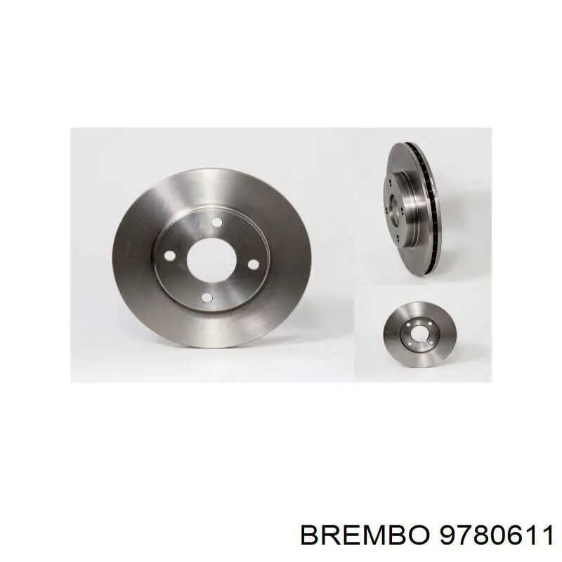 Диск гальмівний передній Brembo 9780611