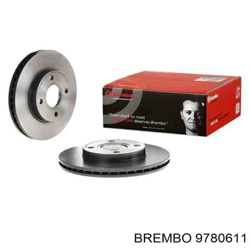 Диск гальмівний передній 9780611 Brembo