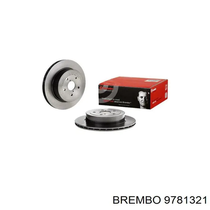 9781321 Brembo диск гальмівний задній