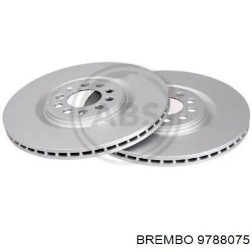 Диск переднього гальма Brembo 9788075 ціна, від 54.33 USD