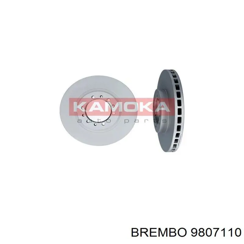 Диск переднього гальма Brembo 9807110 ціна, від 36.78 USD