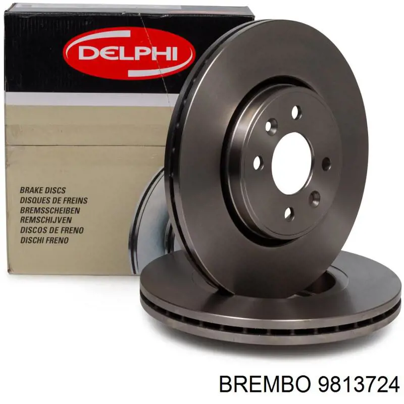 9813724 Brembo диск гальмівний передній