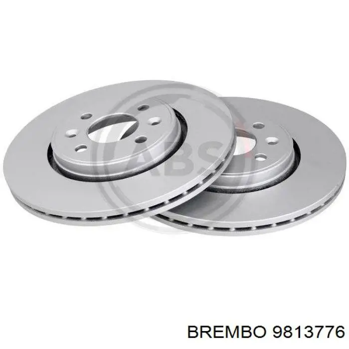 9813776 Brembo диск гальмівний передній