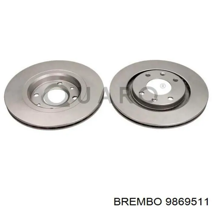 9869511 Brembo Гальмо дискове переднє
