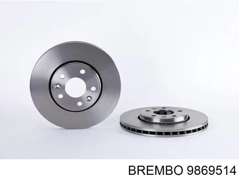 9869514 Brembo диск гальмівний передній
