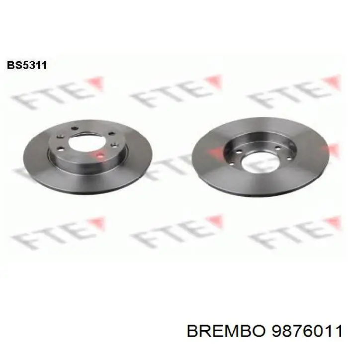 Гальмівні диски передні 9876011 Brembo