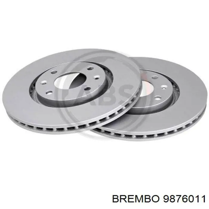 Диск переднього гальма Brembo 9876011 ціна, від 39.17 USD