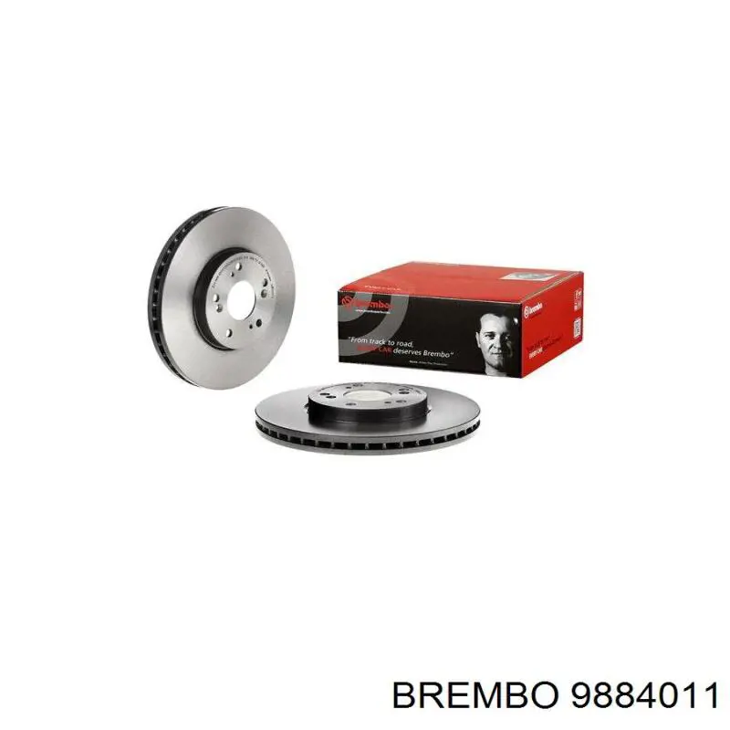 Диск гальмівний передній 9884011 Brembo