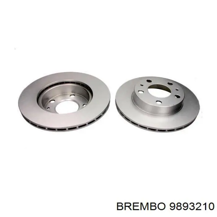 9893210 Brembo диск гальмівний передній
