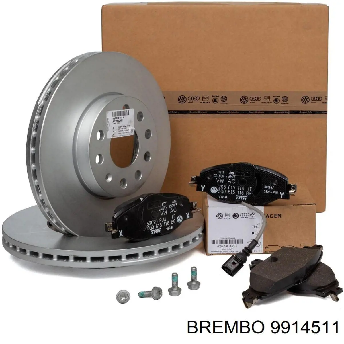 9914511 Brembo Ремкомплект передніх гальм