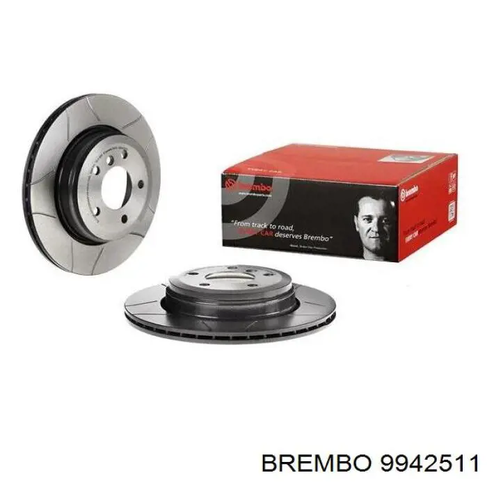 9942511 Brembo диск гальмівний задній