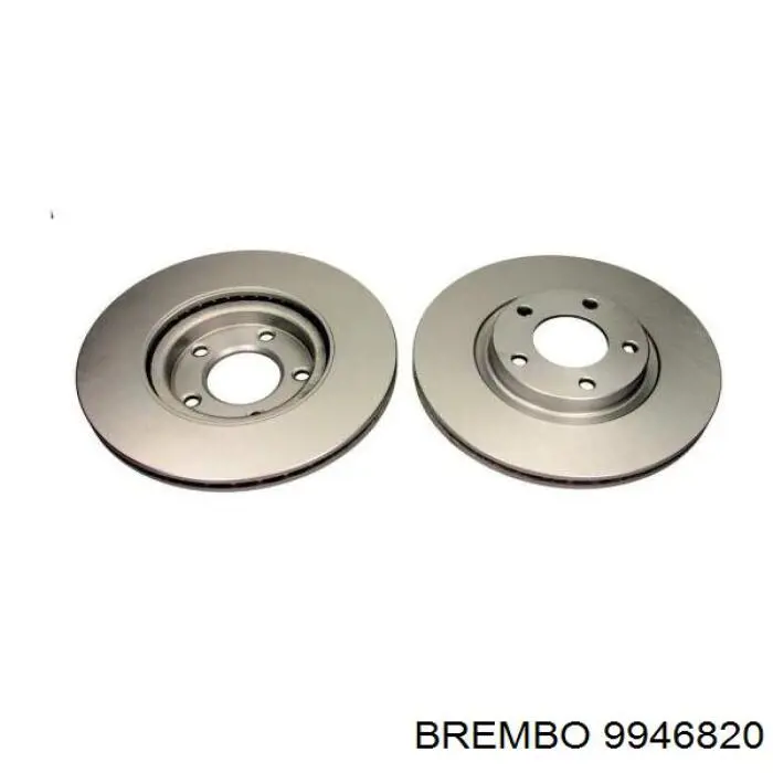 9946820 Brembo диск гальмівний передній