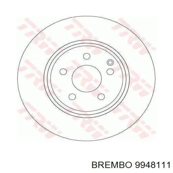 Диск гальмівний передній Brembo 9948111