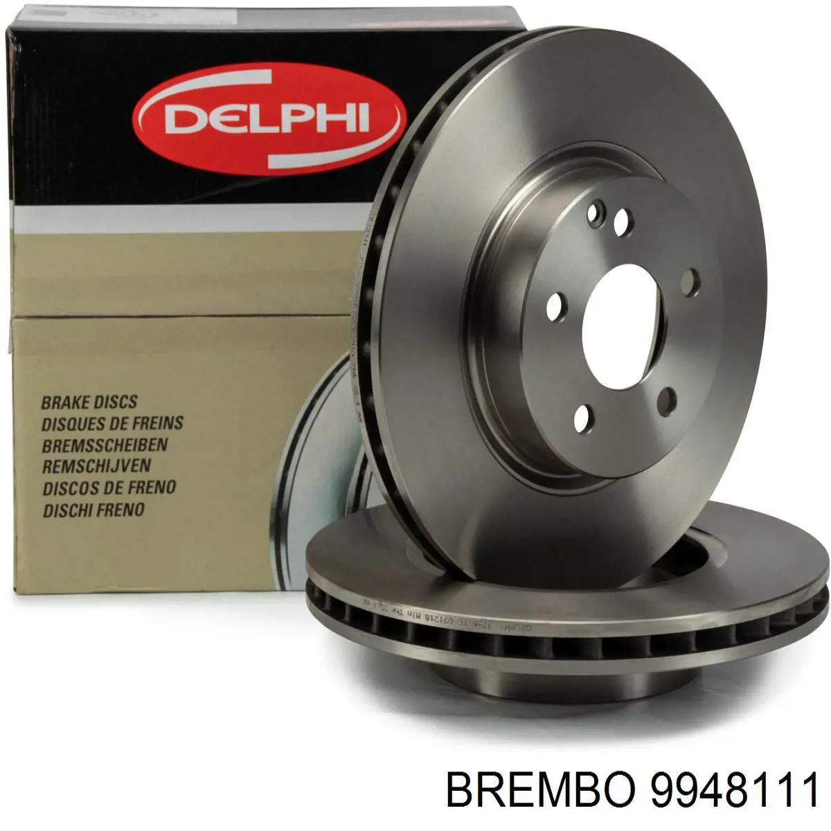 Диск переднього гальма Brembo 9948111 ціна, від 57.95 USD