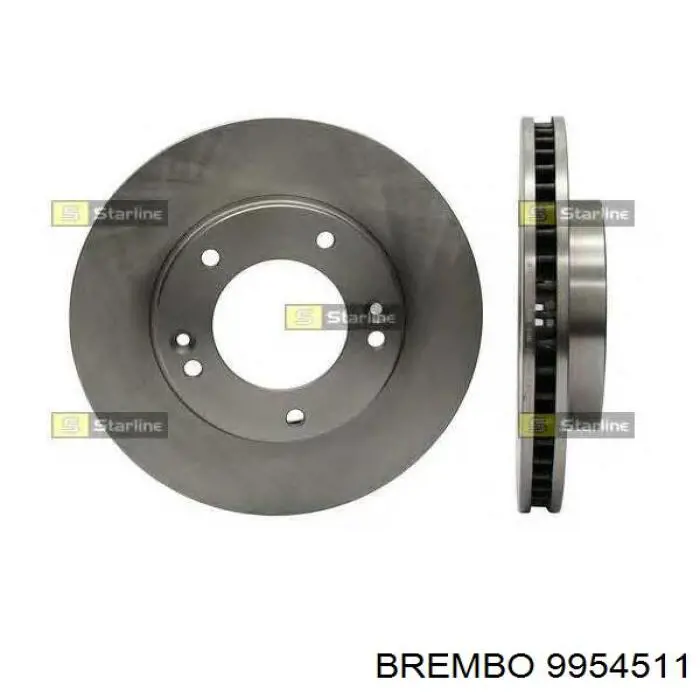 9954511 Brembo Гальмо дискове переднє