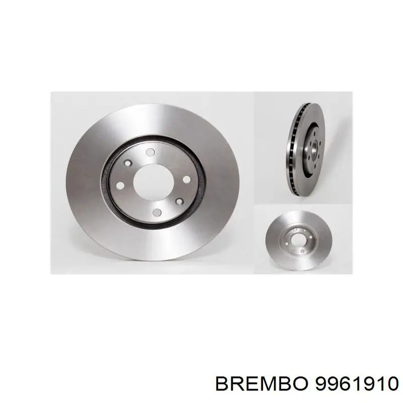 9961910 Brembo диск гальмівний передній