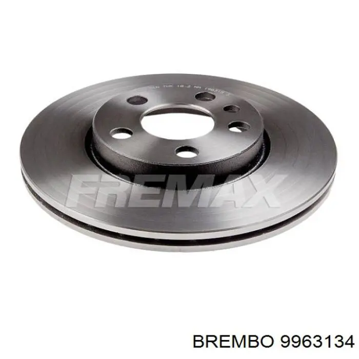 9963134 Brembo диск гальмівний передній